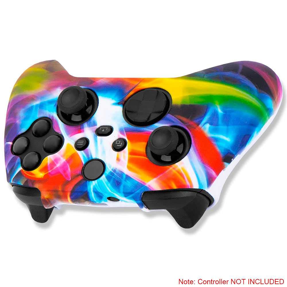 OcioDual Custodia Protettiva in Silicone Compatibile con Controller XBox X/S Water transfer Multicolore Antiurto Antiscivolo