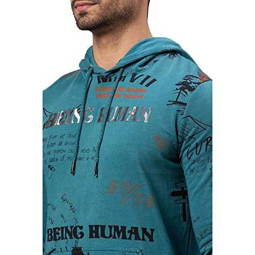 Image of Being Human Black Regular Fit Men's Hoodie Clothing