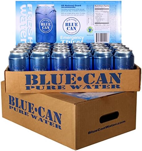 Blue Can Premium Emergency Drinking Water - 12oz 24 Pack