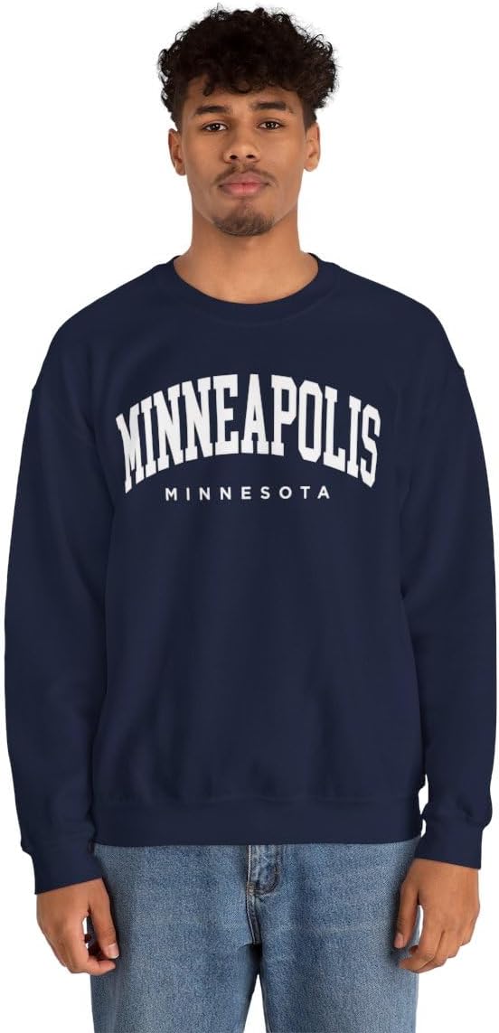 Minneapolis Minnesota Adult Unisex Crewneck Sweatshirt