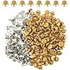 Ruidee 200 Pieces/100 Set Rubber Pin Backs with Tie Tacks Blank Pins ...