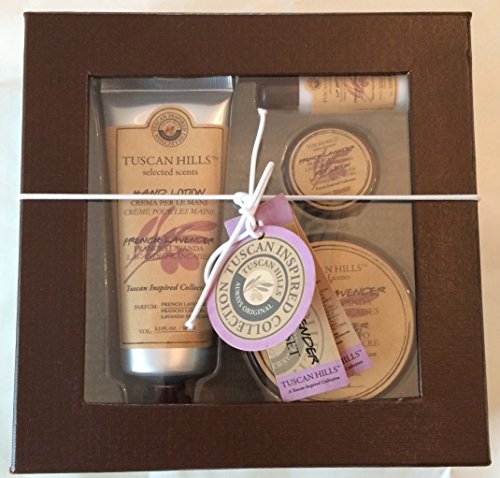 Tuscan Hills French Lavender Butter Lotion & Balm Body Care 4 Pc Set Tuscan Inspired Collection