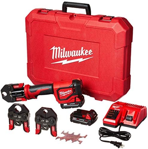 Milwaukee 2674-22C Short Throw Press Tool Kit w/ PEX Crimp Jaws