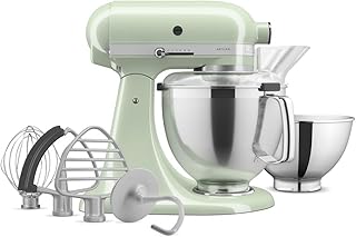 KitchenAid Artisan Series Tilt-Head Stand Mixer With Premium Accessory Pack, Pistachio, KSM195PSPT
