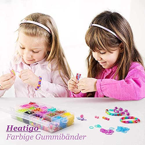 Heatigo Loom Bänder Set mit über 1500 Gummibändern für kreative Projekte