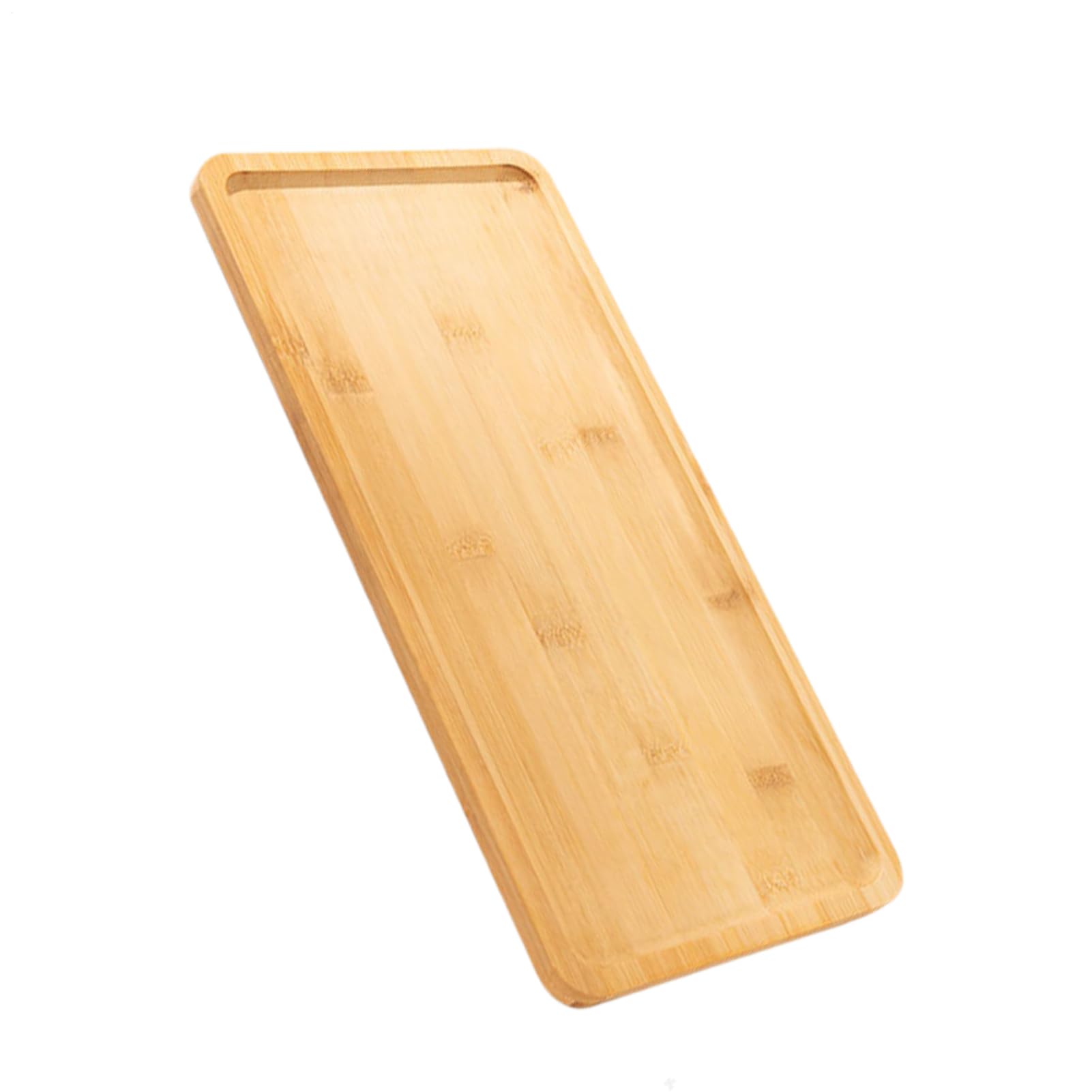 Plateau élégant en bois noble de 38 cm pour réceptions raffinées
