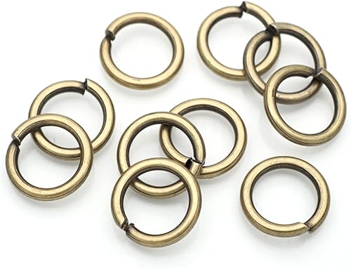 Miniatura 5 de CRAFTMEMORE Anillos de salto abiertos, conectores de anillos divididos para bricolaje, búsqueda de joyas, fabricación de accesorios de manualidades