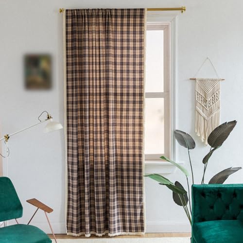 [KMBIGNK] JtFJ[e J[e 80*150cm k J[L `FbN Ԏd؂ ډB tȒP ^bZ {I pJ[e 킢  ؂₩ȕ͋C ̊Ԏd؂J[e Lb` oRj[ ƒp CeA