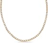 3 to 40 Carat LAB GROWN Round 14K White Gold 17 Uniform Straight Diamond Tennis Riviera Necklace E-F Color, SI1-SI2 Clarity Graduating Premium Collection 4 Prong