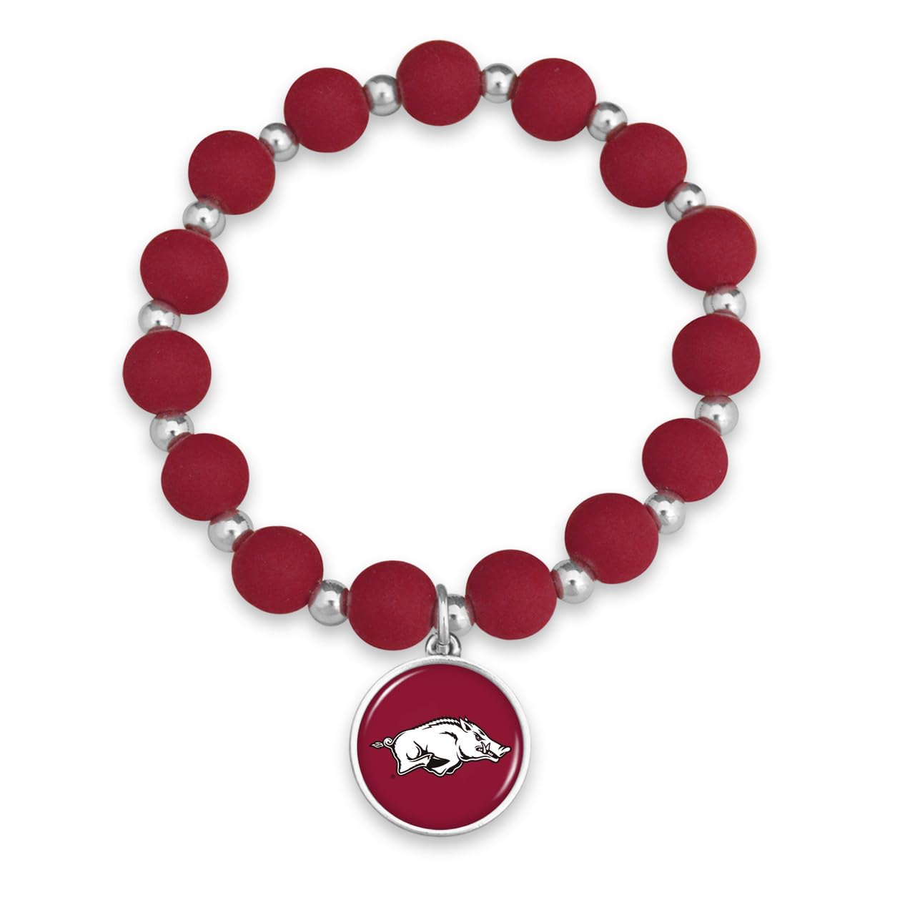 Arkansas Razorbacks Leah Stretch Bracelet Jewelry Gift Licensed UA