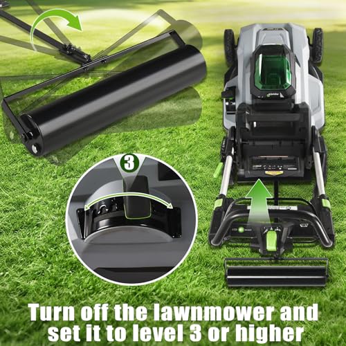 Lawn Striping Kit for EGO 21" Walk Behind Mowers - LM2100 Series, Flexible Turning Lawn Striper with Easy-Fill Water Port, Heavy Duty Steel Roller for Garden Professional Grass Stripes by DACK - Used condition - Image 3