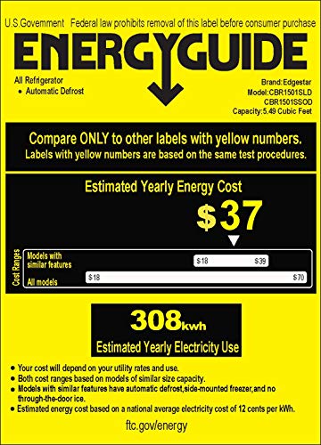 EdgeStar CBR1501SLD 5.49 Cu. Ft. EdgeStar 142 Can Built-in Stainless Steel Beverage Cooler - Image 6