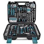 Sundpey Home Tool Kit 281-PCs - Protable Complete Basic Hand Repair General Tool Sets for Men Women - Tool Set with Socket Wrench Set & Screwdriver Set & Metric Hex Key & Pliers & Tool Box Case