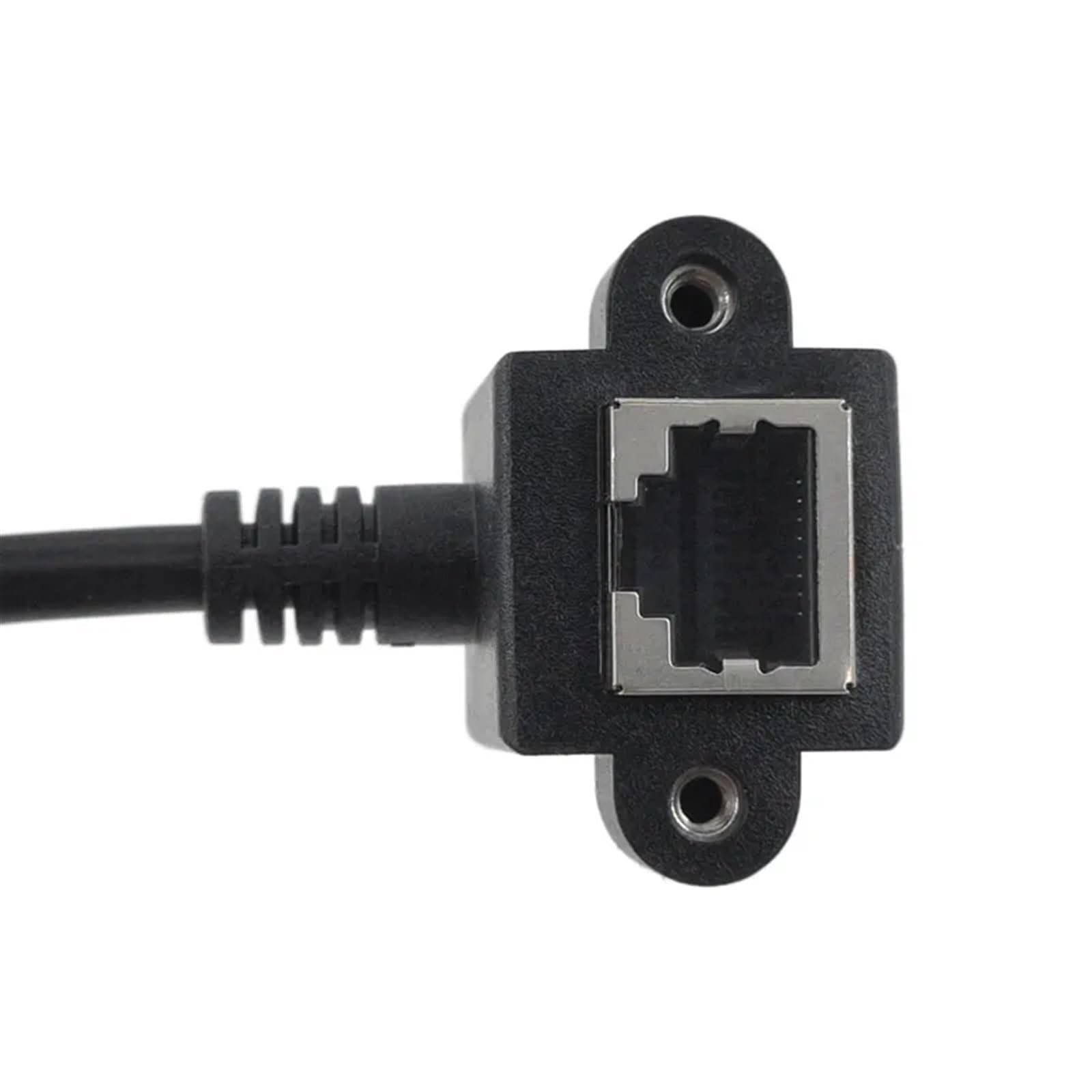 Cavo RJ45 da maschio a femmina a vite per montaggio a pannello Ethernet LAN schermatura di rete 90 gradi ad angolo retto 0,3 m 0,6 m 1 m 1,5 m (angolo 1,5 m)