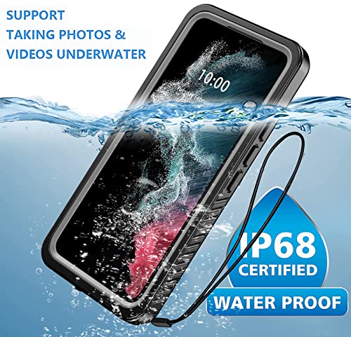 ANTSHARE for Samsung Galaxy S22 Case Waterproof Shockproof,with Built-in Screen Protector,360 Full Body Heavy Duty Protective Phone Case for S22 5G - (Black/Clear) ANTSHARE for Samsung Galaxy S22 Case Waterproof Shockproof,with Built-in Screen Protector,360 Full Body Heavy Duty Protective Phone Case for S22 5G - (Black/Clear)
