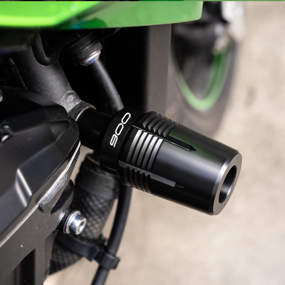 MOWOK Tampones Parachoques Protecciones Anticaída para Moto Accesorios para Kawasaki Z900 RS Z900RS 2017-2023 2024 2025 Protección del Bastidor (Negro)