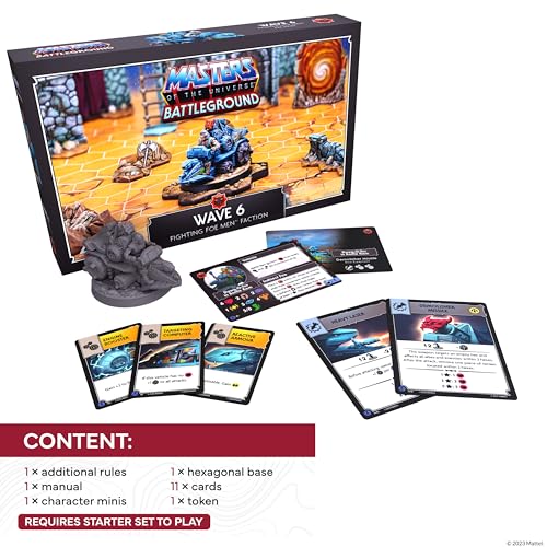 Expansión Masters of the Universe Battleground Ola 6: Facción Enemiga Foe Men – Incluye Miniatura de Dawg-O-Tor en Vehículo Battle Ram, Reglas, Ficha y Más – Para Mayores de 14 Años miniatura 5
