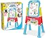 Teorema- Lavagna Magnetica per Bambini 2 in 1, con Cavalletto e Altezza Regolabile, Colore Rosso Azzurro E Giallo, 66311