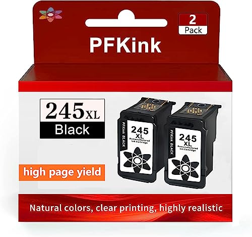 PFKink 245XL Black Ink Cartridge Replacement for Canon PG-245...