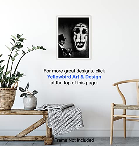 Salvador Dali Wall Art & Decor - Salvador Dali Prints - Surrealism Wall Art - Aesthetic Room Decor - Gallery Wall Art - Museum Poster - Skull Decor Photo - Optical Illusion - Goth Gothic Home Decor #TOP5