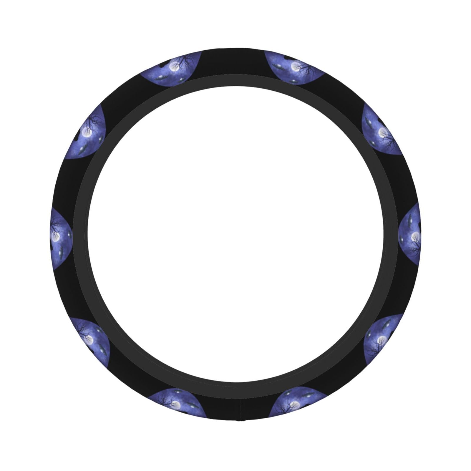 Believe Sasquatch Bigfoot Steering Wheel Cover for Men Women Anti-Slip Elastic Thickened Steering Wheel Cover Universal Fit 15 Inch