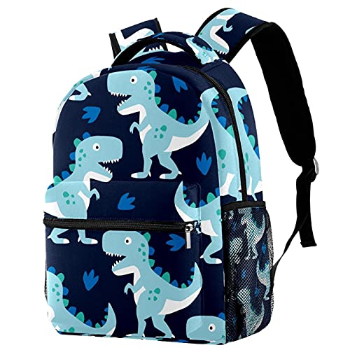 Sac à dos dinosaure bleu pour l'école primaire conçu pour ranger les cahiers