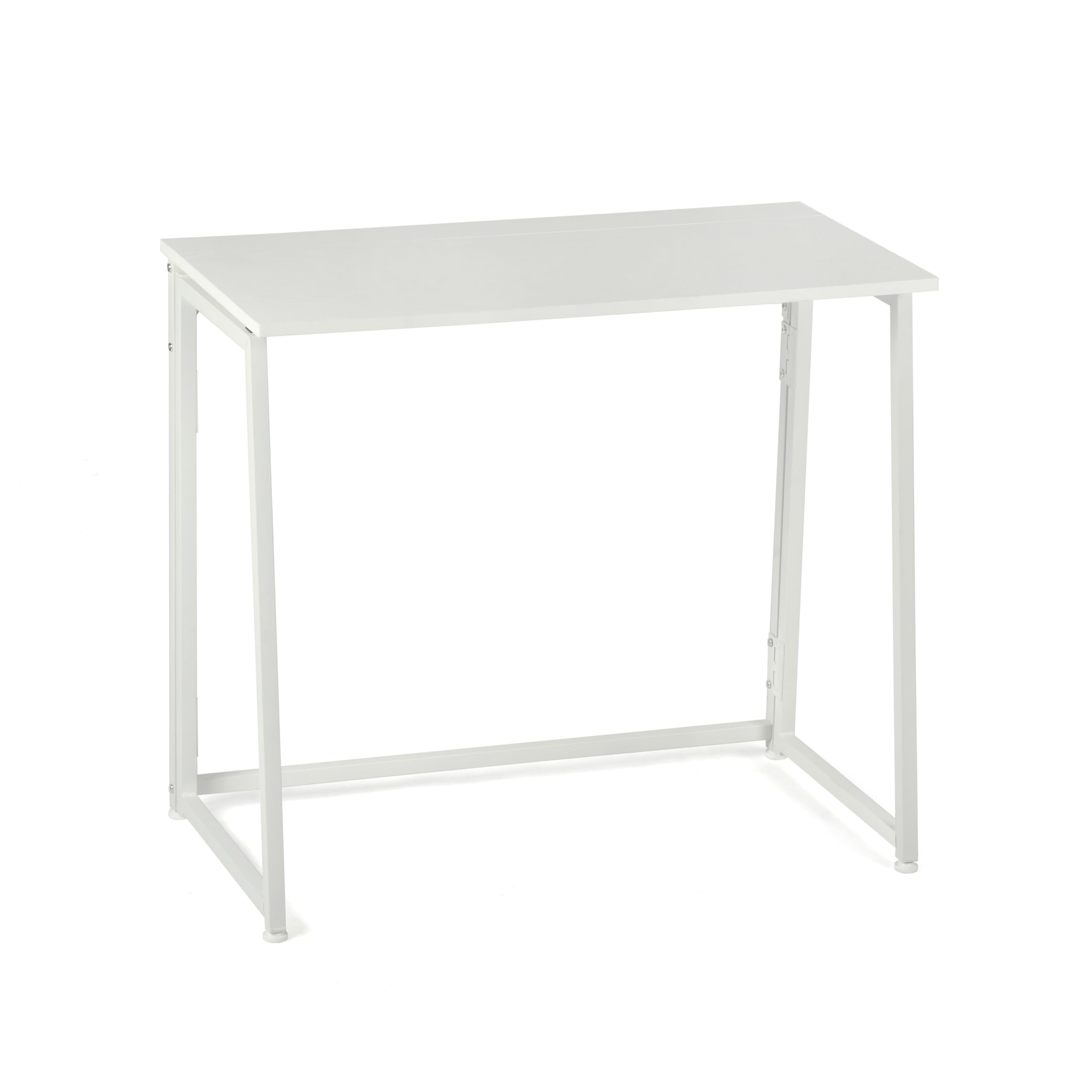 MEUBLE COSY Tavolo Pieghevole con Ruote, Tavolo Multifunzionale per Soggiorno, Montaggio Facile, Piedini Regolabili Inclusi, Stile Moderno, Bianco