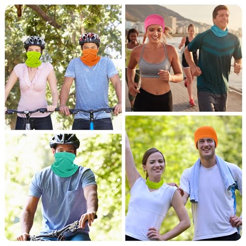 Image of Geyoga Summer UV Protection Cooling Neck Gaiter | Sunscreen Breathable Face Scarf Bandana Mask Neck Gaiter for Outdoor Fishing Hiking Camping
