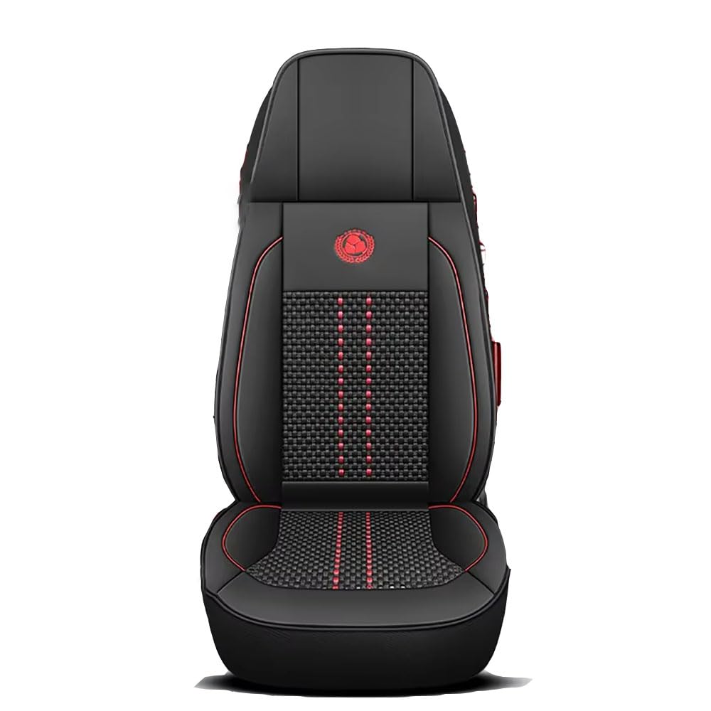 Camiones Fundas Asientos Camión Juegos de Cubreasientos Compatible con para DAF XF XG/XG+ XD CF LF MX-11 MX-13 2001-2026 1SEAT,Style C-Red Ice Silk