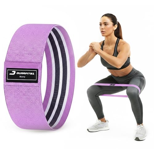 Image of Fabric Resistance (Heavy) Strength for Women & Men, Non-Slip Hip Bands for Glutes, Legs & Squats, Exercise Booty Bands for Workout, Stretching, Toning, Home Gym Fitness, Yoga & Pilates