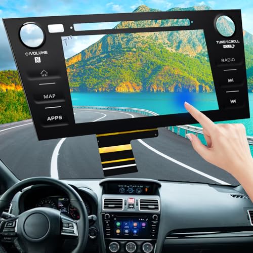 TsuperU 7" Touch Screen Digitizer Replacement for Subaru WRX STI Radio Screen 2019-2021, Touchscreen fit 86431VA610 86431VA620 86341VA660 86431VA680 86471VA610 86471VA630 OEM Navigation System-MAP
