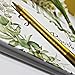 Gobelieve Guest Book for Wedding, 9x7 Inch Gold Foil Birthday Party Sign-in Book, 144 Page Green Guest Book with Ribbon Marker and Pen