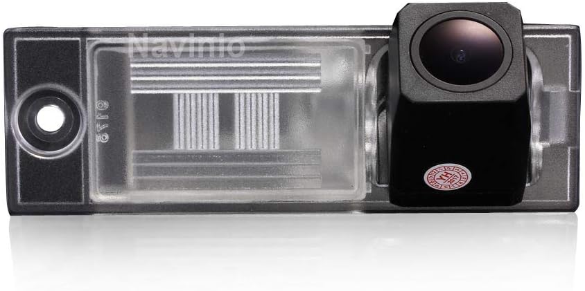 Super HD Vehicle Camera 1280x720 Pixels 1000 TV Lines Car Rear View Backup Camera License Plate Light Parking Camera for Hyundai IX35 135 Tucson 2010 2012 2013 (NO.8087 with 2 Clip)
