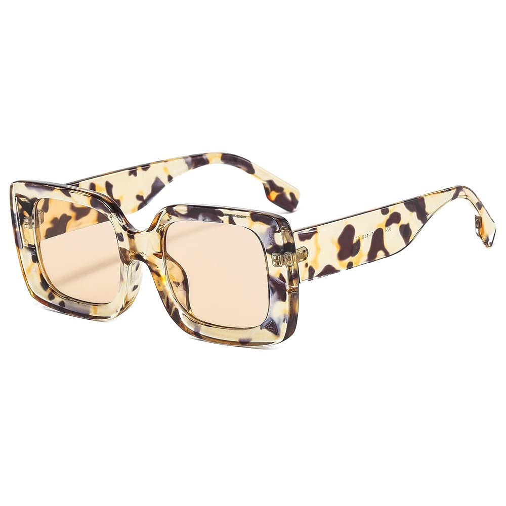Lunettes de soleil de la mode tendance été monture noire et verres teintés - 8