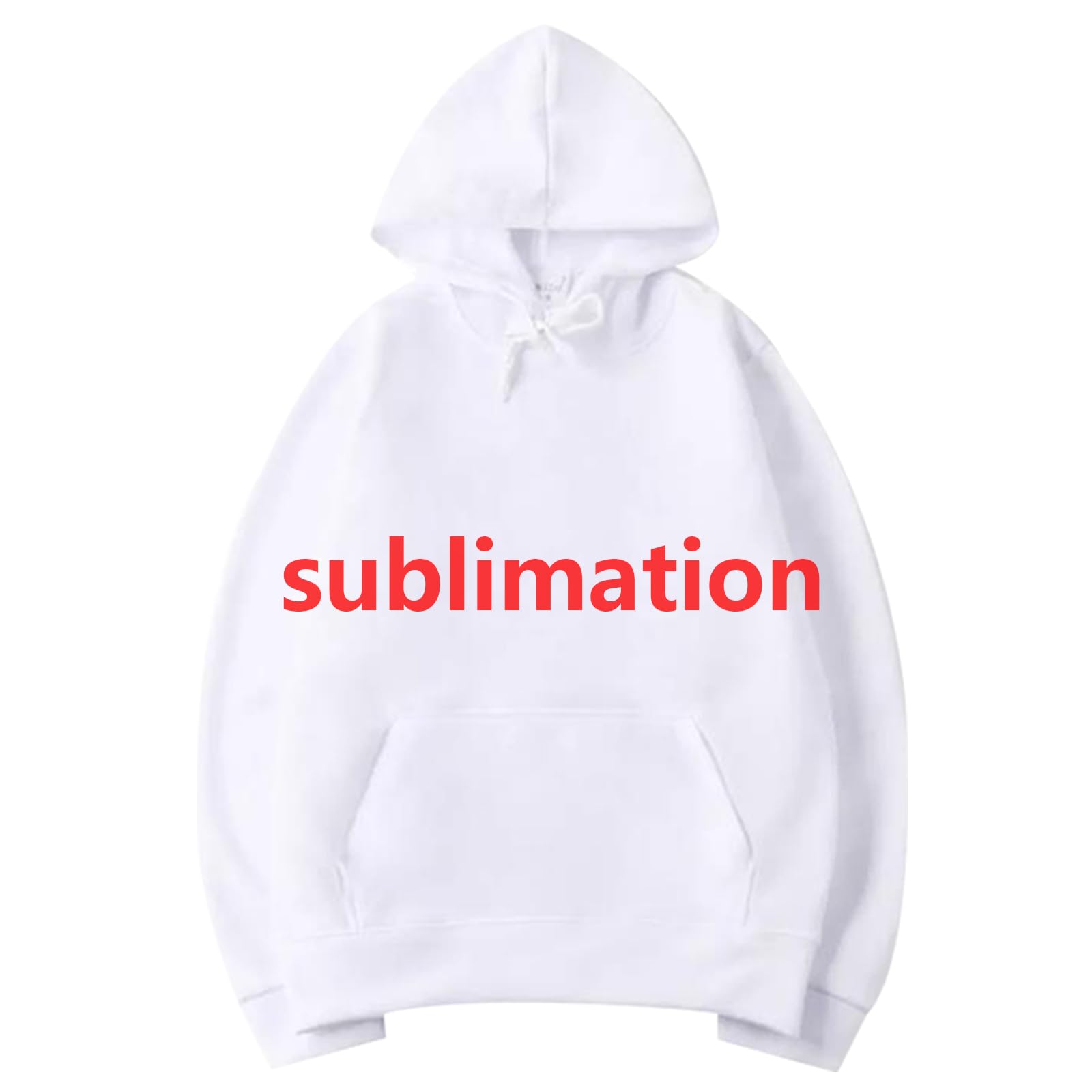 AiDiYGECO sublimation mens hoodies Polyester pullover blank plain white hoodie sweatshirt for men