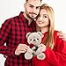 Oso de peluche, peluche de 23 cm con rosa Imagen de Oso de peluche, peluche de 23 cm con rosa