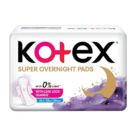 Kotex Superovernight Xl+ 320 Mm -26 Count 'S Pack