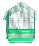 YML A1114MGRN House Top Style Small Parakeet Cage, 11' x 9' x 16'