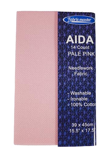 Mouldmaster Aida 14 Count Pale Pink 39x45cm