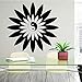 Produktbild Wandtattoo Chinesischen Stil Vinyl Wandaufkleber Tai Chi Philosophie Butter Blume Schlafzimmer Wohnzimmer Haus Dekoration Dekor Braun XL 58 cm X 56 cm