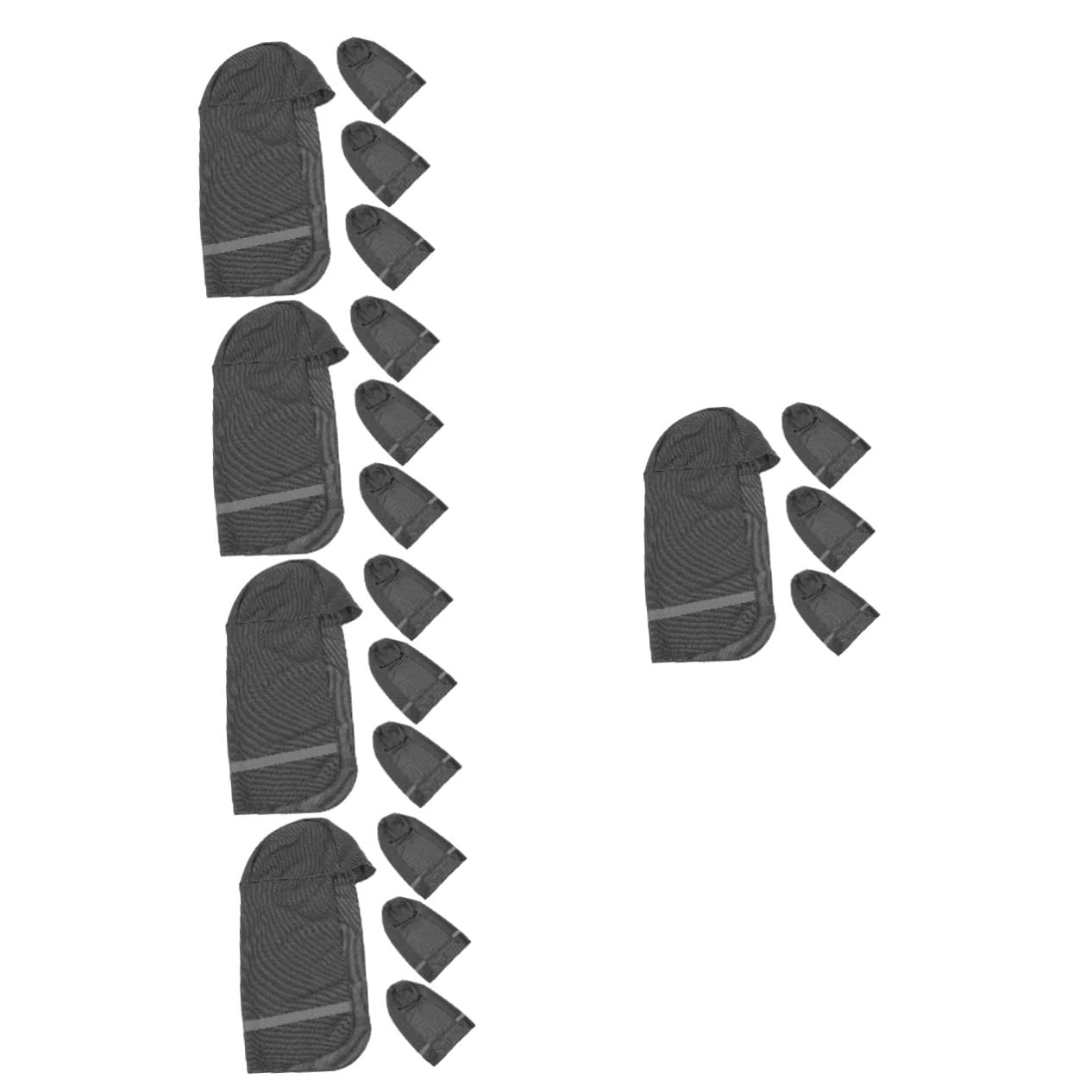 Operitacx Sonnenhut Schutzhelm Sonnennackenschutz Visier Bands Kühlendes Stirnband Hutkrempe Nackenschirm BAU Hut Abdeckung Helmkrempe Schatten Stoff Dark Grey
