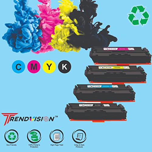 Image of Compatible with HP 206A (W2110A /W2111A /W2112A /W2113A) Combo Color Toner Cartridge | Compatible with HP Color Laserjet Pro MFP M283fdw, M255dw, M282nw Printers