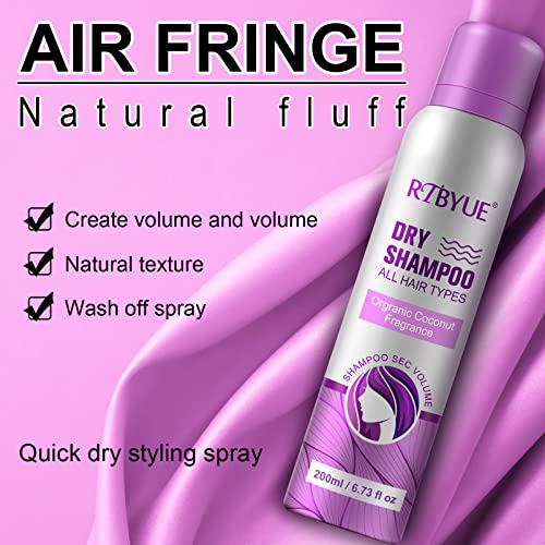 Dry Shampoo With Coconut Oil, Collagen, Waterless Dry Hair Shampoo - Cleanses And Refreshes Hair, Adds Instant Volume And Shine To Fine, Oily Hair, Sulfate Free, Cruelty Free - 6.73Oz (Coconut) #TOP2