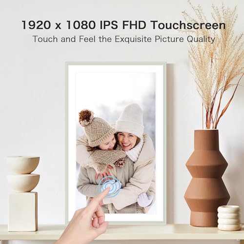 Image of Digital Picture Frame, 15.6 Inch Frameo Digital Frame WiFi Large Display