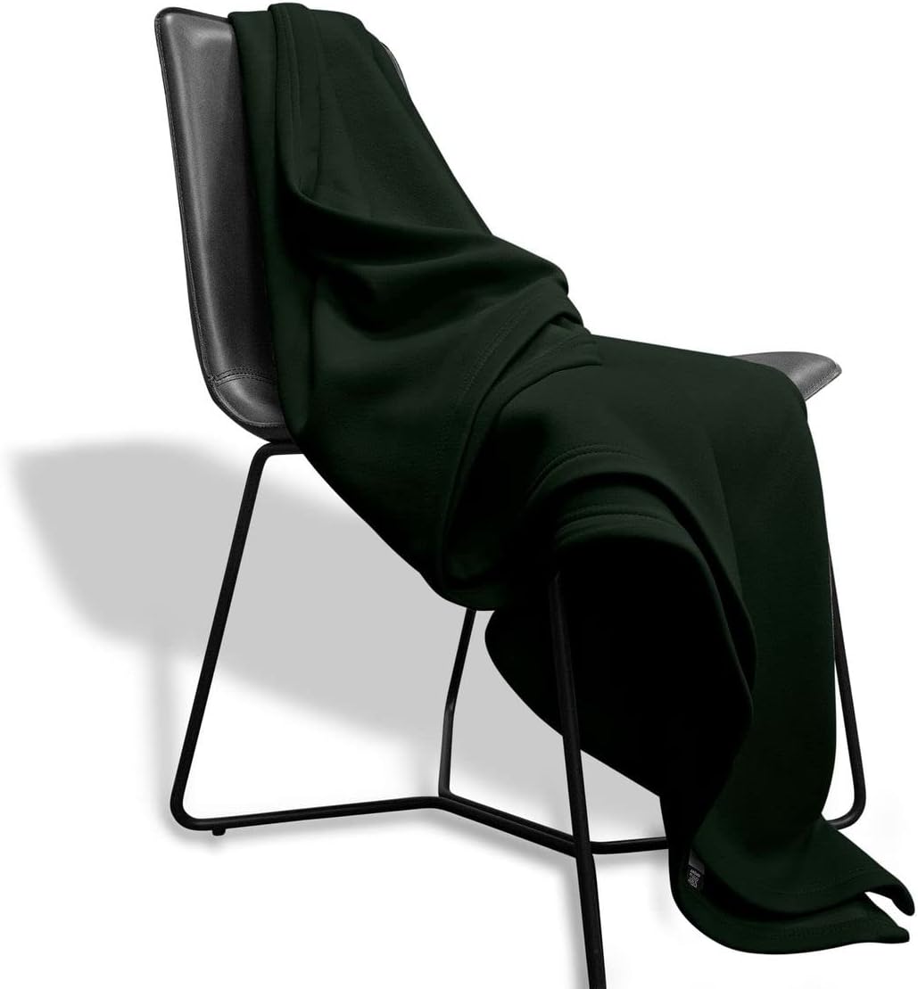 mv sport lightweight sweatshirt blanket throw – warm & cozy, breathable oversized fleece knit, couch, bed, travel, cold nights, and outdoors – soft light weight blanket 54" x 84" forest