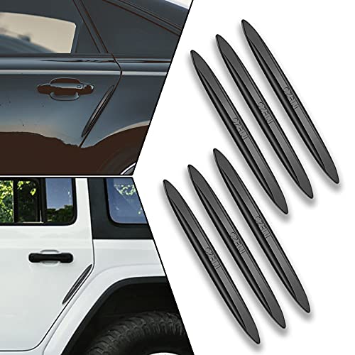 DING.PAI Car Door Edge Guard, Car Door Protector, Universal Car Door Edge Protector, Door Anti-Collision Strip, Car Side Door Edge Guards with Silicone Protect, Car Side Door Protectors 6PCS (Black)