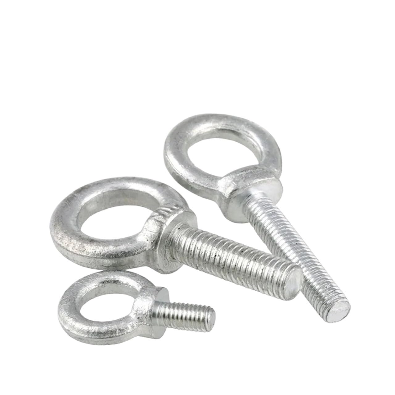 TRRYUIP Eye Hooks Eye Screw Bolts M6 M8 M10 M12 M14 M16 M18 M20 Zinc Plating Round Ring Hook Bolt Eyebolt Fasterners(M8x30mm-2pcs)