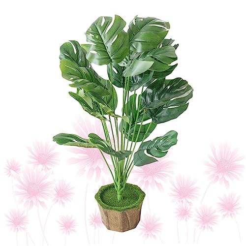 LIFKOME Planta Artificial Bonsai Maceta Decoración Verde Simulada para Escritorio Suculentas Terrazas Planta De Simulación Natural