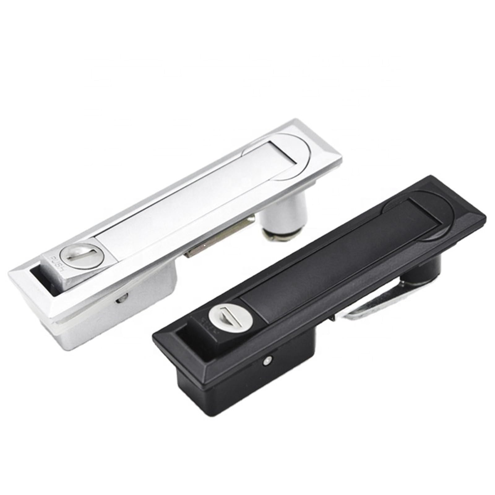 Serrure de porte d'armoire d'avion en zinc chromé mat durable