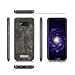 KONKY Magnetic Wallet Case Suit for Samsung Galaxy S8 Plus Black